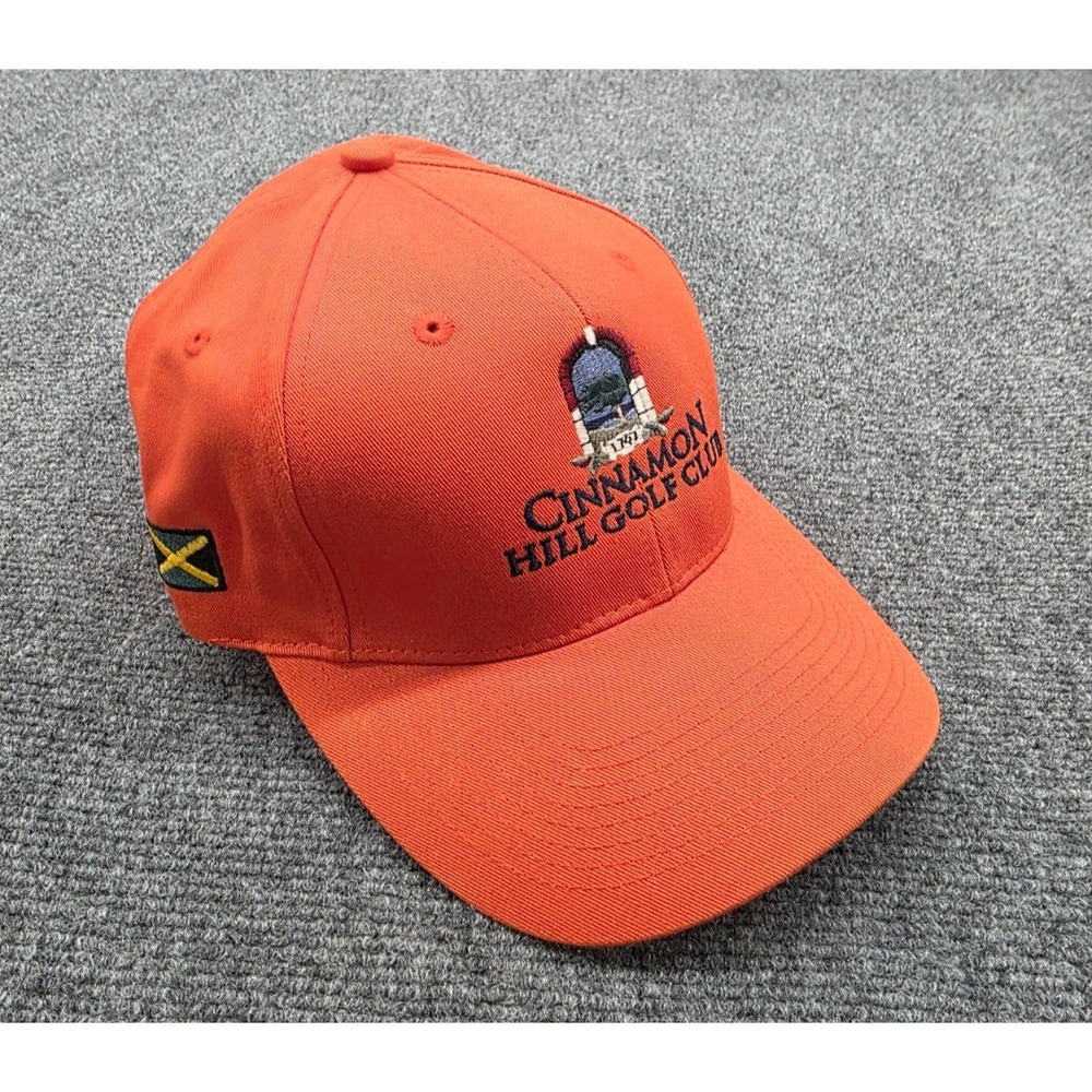Cinnamon Hill Golf Club Jamaica Orange Unstructured Ahead Hat Cap
